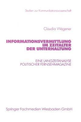 bokomslag Informationsvermittlung im Zeitalter der Unterhaltung