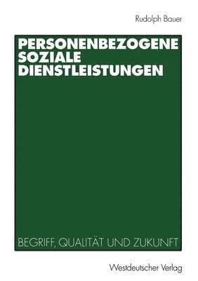 bokomslag Personenbezogene Soziale Dienstleistungen