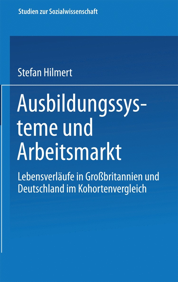 Ausbildungssysteme und Arbeitsmarkt 1