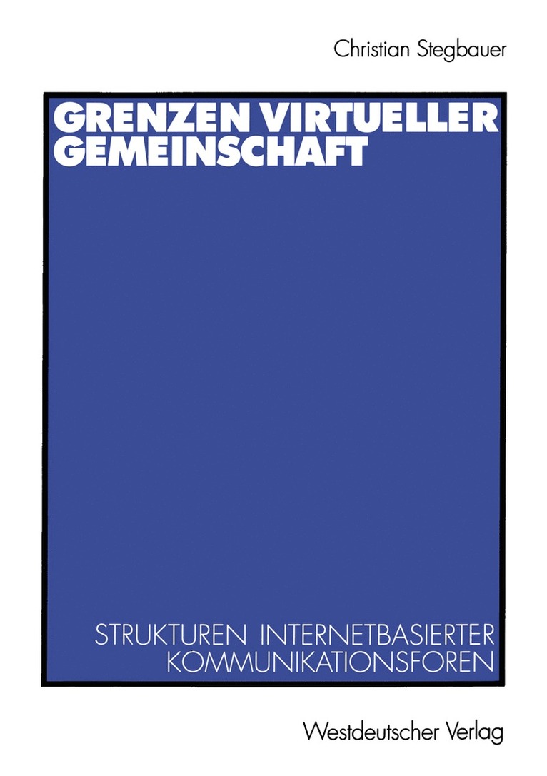 Grenzen virtueller Gemeinschaft 1