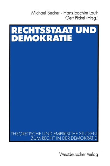 bokomslag Rechtsstaat und Demokratie