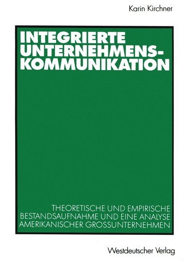 bokomslag Integrierte Unternehmenskommunikation