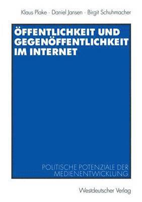 bokomslag ffentlichkeit und Gegenffentlichkeit im Internet