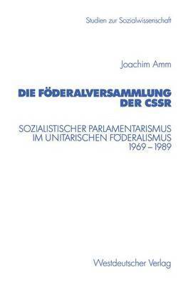 bokomslag Die Fderalversammlung der CSSR