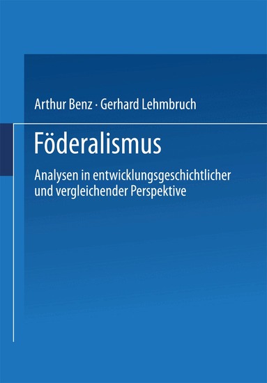 Arthur Benz, Gerhard Lehmbruch - Föderalismus, Häftad
