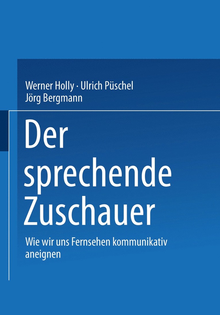 Der sprechende Zuschauer 1