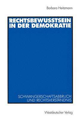 bokomslag Rechtsbewusstsein in der Demokratie