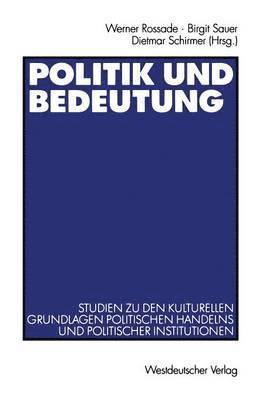 bokomslag Politik und Bedeutung