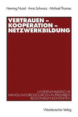 bokomslag Vertrauen  Kooperation  Netzwerkbildung