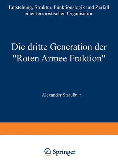 bokomslag Die dritte Generation der Roten Armee Fraktion