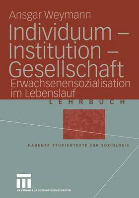 bokomslag Individuum  Institution  Gesellschaft