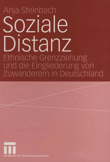 Anja Steinbach - Soziale Distanz, Häftad