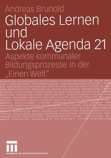 Andreas Brunold - Globales Lernen und Lokale Agenda 21, Häftad