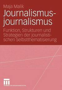 bokomslag Journalismusjournalismus