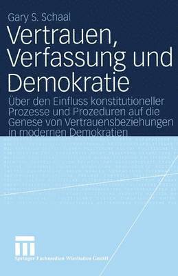 bokomslag Vertrauen, Verfassung und Demokratie