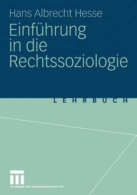 bokomslag Einfhrung in die Rechtssoziologie