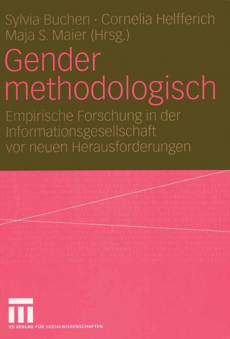 Sylvia Buchen, Cornelia Helfferich, Maja S. Maier - Gender methodologisch, Häftad