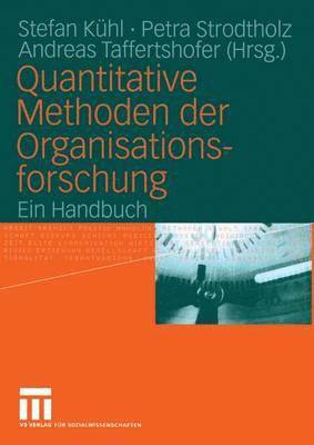 bokomslag Quantitative Methoden der Organisationsforschung