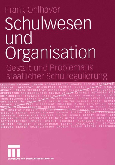 bokomslag Schulwesen und Organisation