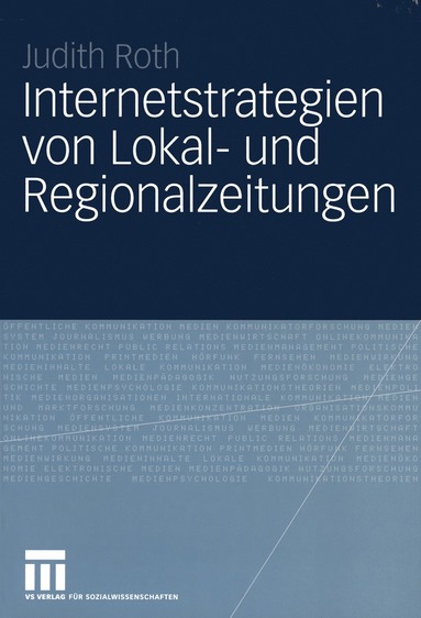 bokomslag Internetstrategien von Lokal- und Regionalzeitungen