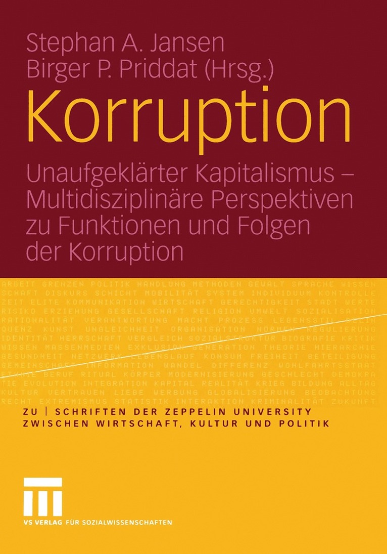 Stephan A. Jansen, Birger P. Priddat - Korruption, Häftad