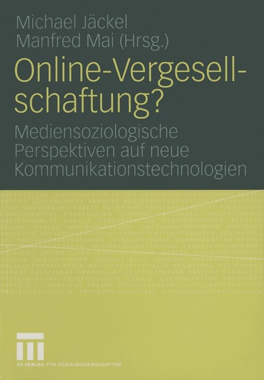 Michael Jäckel, Manfred Mai - Online-Vergesellschaftung?, Häftad