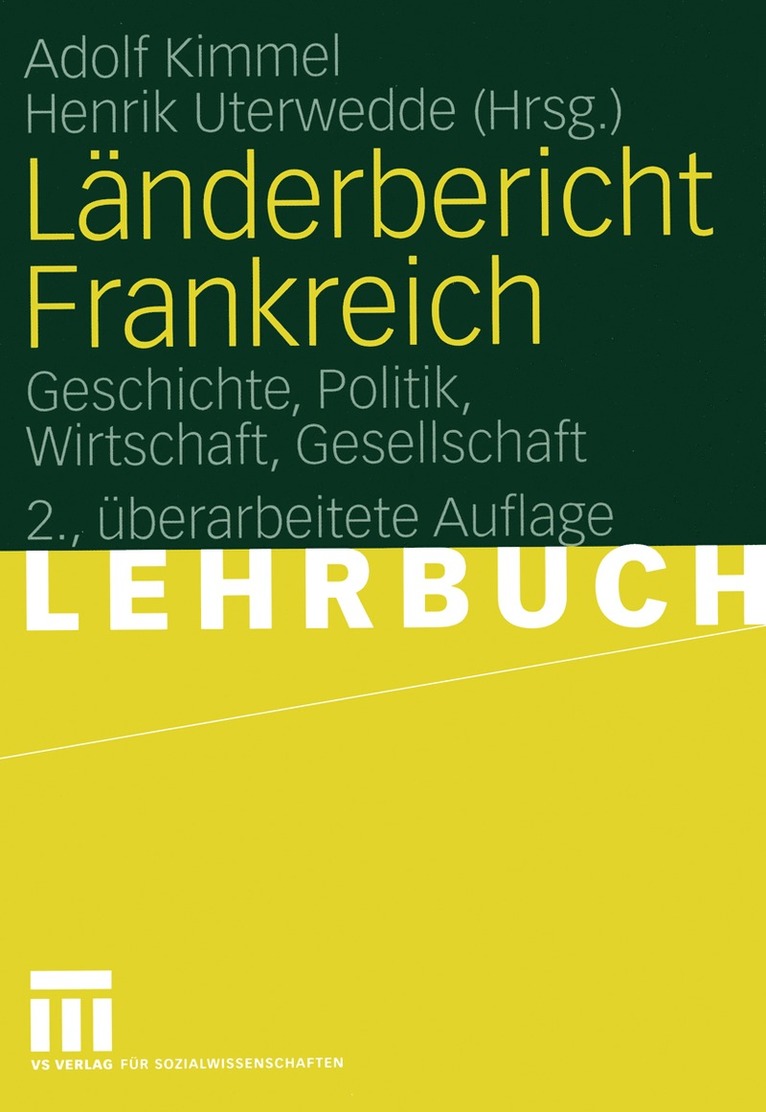 Adolf Kimmel, Henrik Uterwedde - Länderbericht Frankreich, Häftad