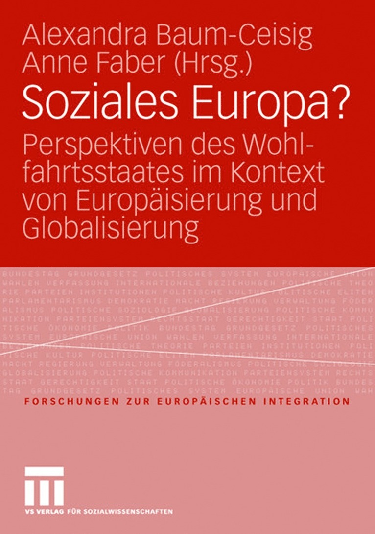 Alexandra Baum-Ceisig, Anne Faber - Soziales Europa?, Häftad