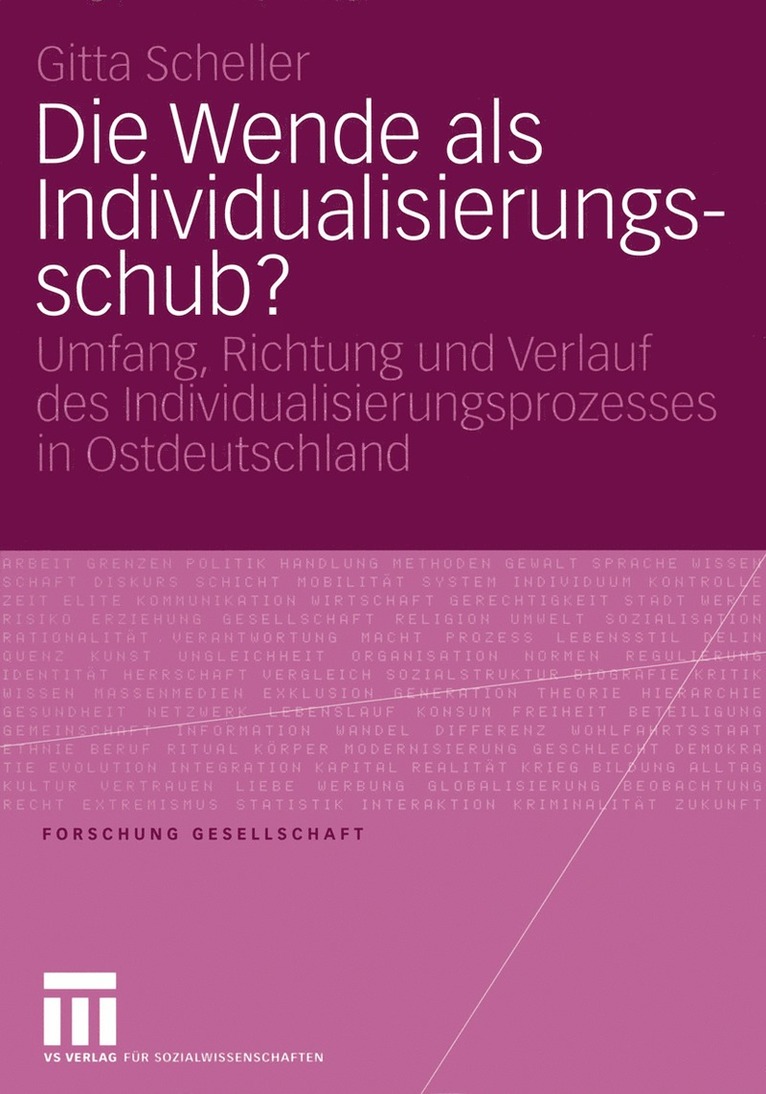 Gitta Scheller - Die Wende als Individualisierungsschub?, Häftad