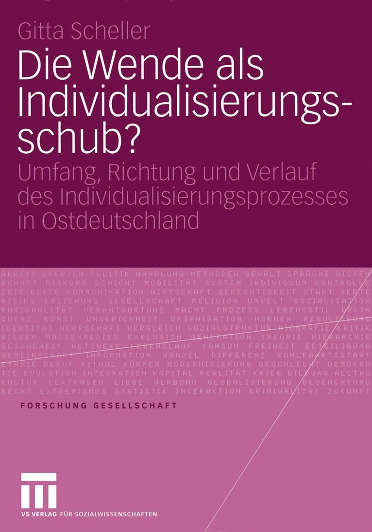 Die Wende als Individualisierungsschub? 1