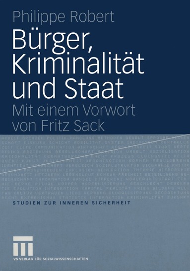 Philippe Robert - Bürger, Kriminalität und Staat, Häftad