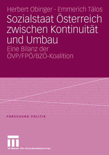 Herbert Obinger, Emmerich Talos - Sozialstaat Österreich zwischen Kontinuität und Umbau, Häftad