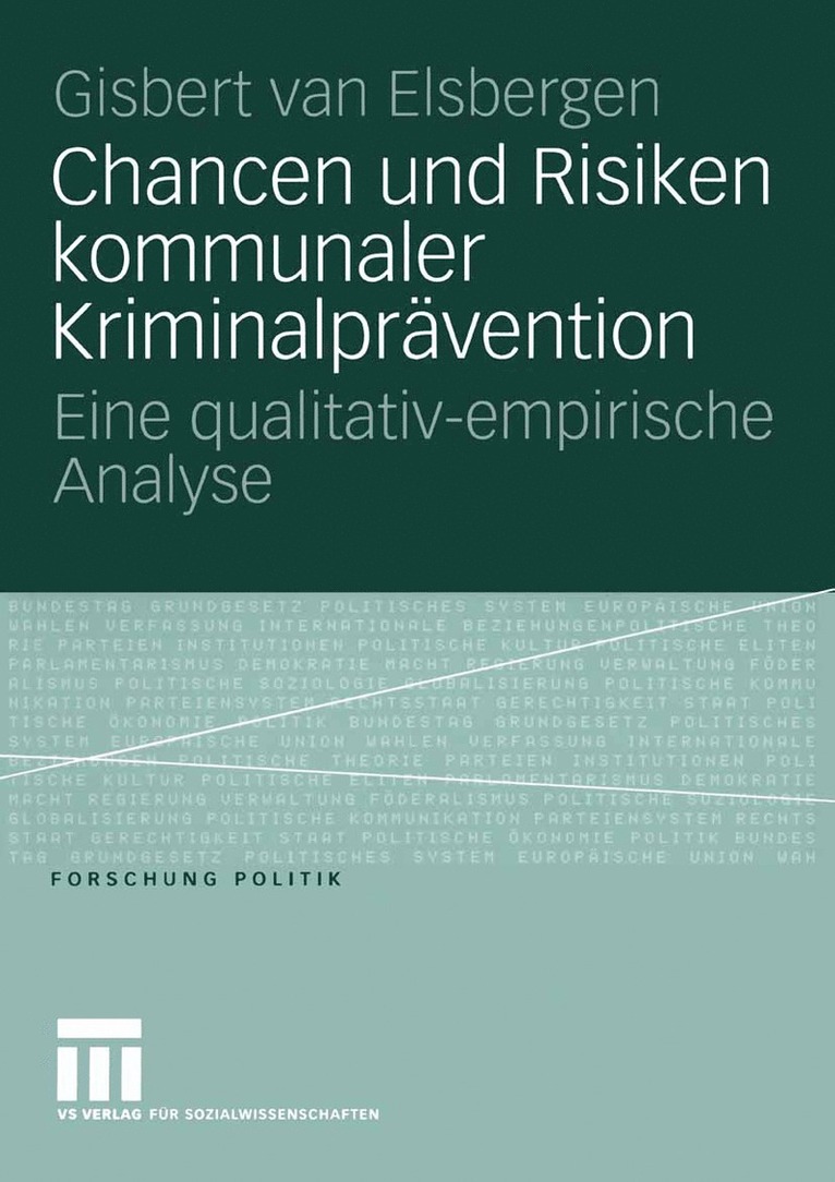 Giséle van Elsbergen, Giséle Van Elsbergen, Giséle van Elsbergen - Chancen und Risiken kommunaler Kriminalprävention, Häftad