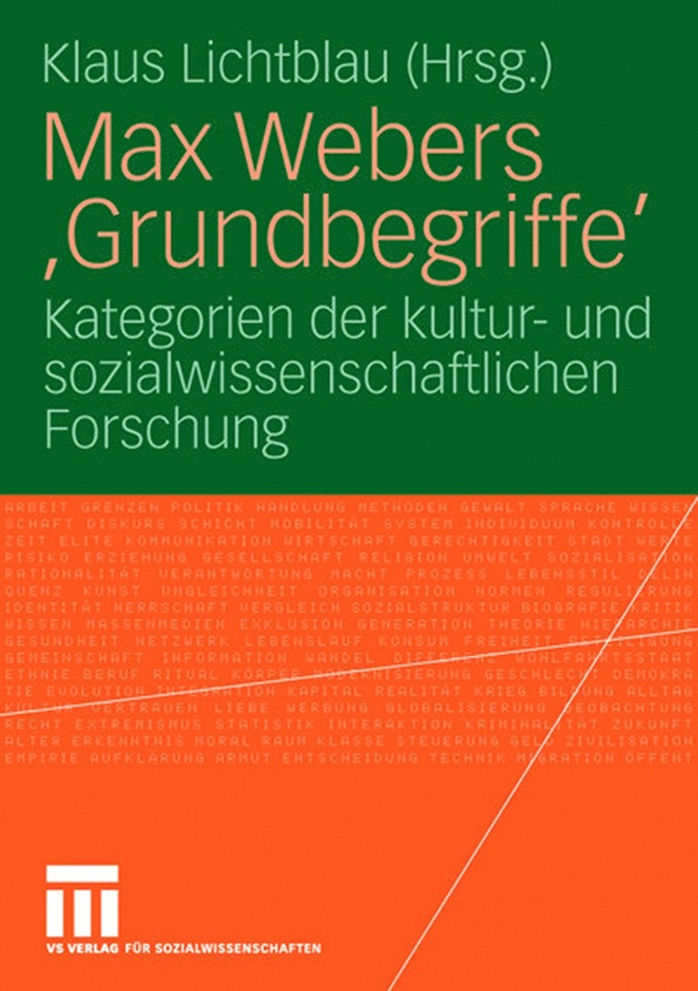 Klaus Lichtblau - Max Webers 'Grundbegriffe', Häftad
