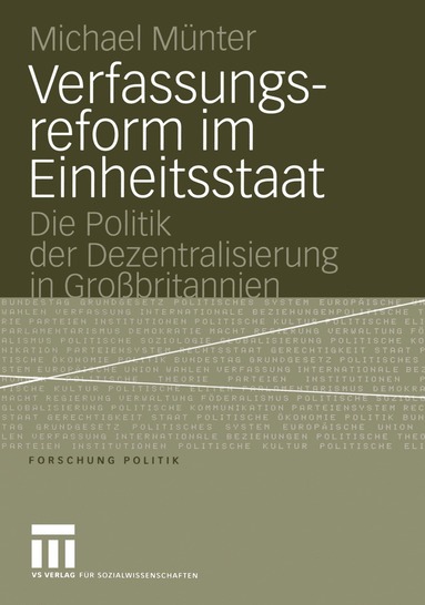 bokomslag Verfassungsreform im Einheitsstaat