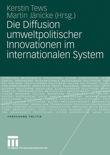 bokomslag Die Diffusion umweltpolitischer Innovationen im internationalen System