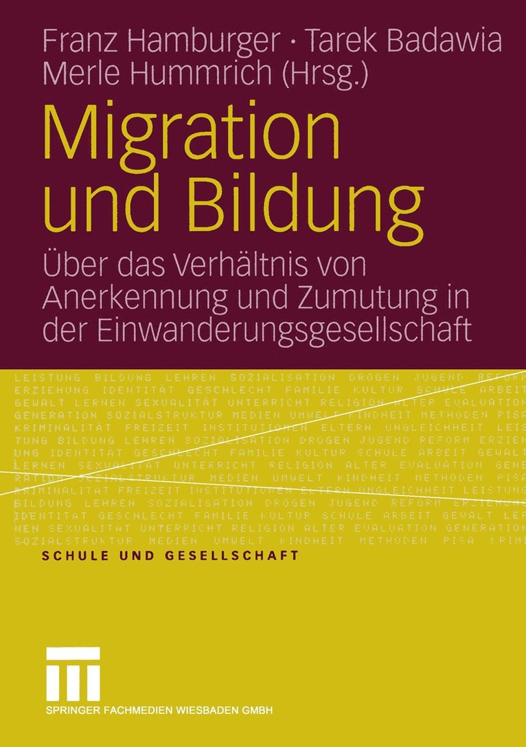 Franz Hamburger, Tarek Badawia, Merle Hummrich - Migration und Bildung, Häftad