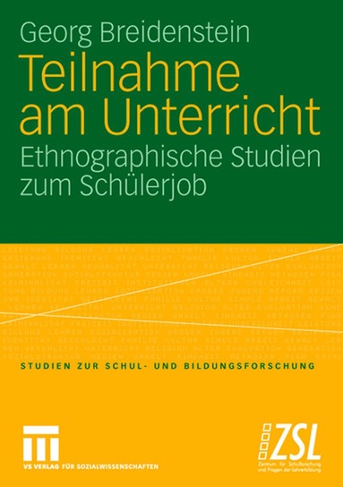 Georg Breidenstein - Teilnahme am Unterricht, Häftad