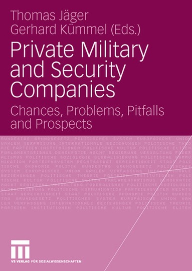 Thomas Jäger, Gerhard Kümmel - Private Military and Security Companies, Häftad