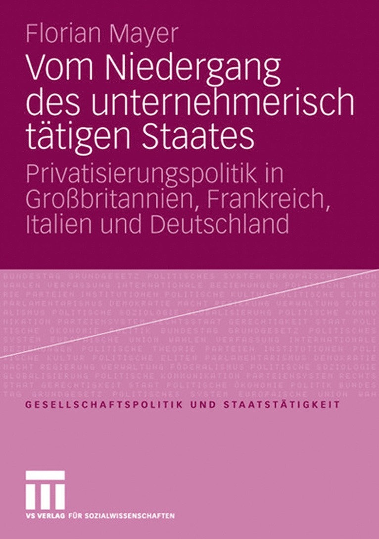 Vom Niedergang des unternehmerisch ttigen Staates 1