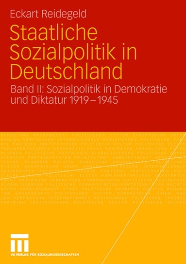bokomslag Staatliche Sozialpolitik in Deutschland