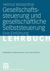 bokomslag Gesellschaftssteuerung und gesellschaftliche Selbststeuerung