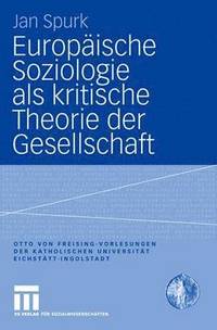 bokomslag Europische Soziologie als kritische Theorie der Gesellschaft