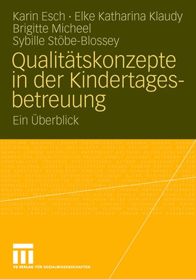 Karin Esch, Elke Katharina Klaudy, Brigitte Micheel, Sybille Stöbe-Blossey - Qualitätskonzepte in der Kindertagesbetreuung, Häftad
