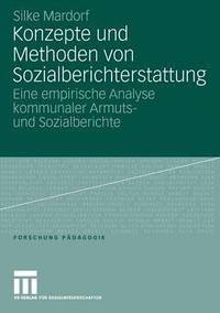 bokomslag Konzepte und Methoden von Sozialberichterstattung