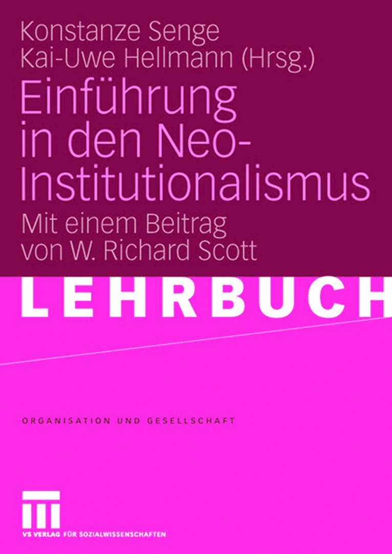 Einfhrung in den Neo-Institutionalismus 1