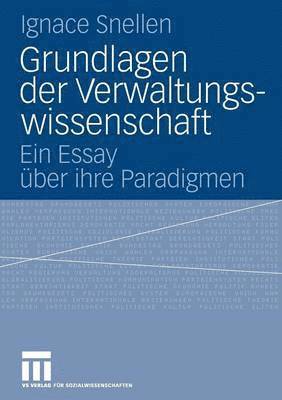 bokomslag Grundlagen der Verwaltungswissenschaft