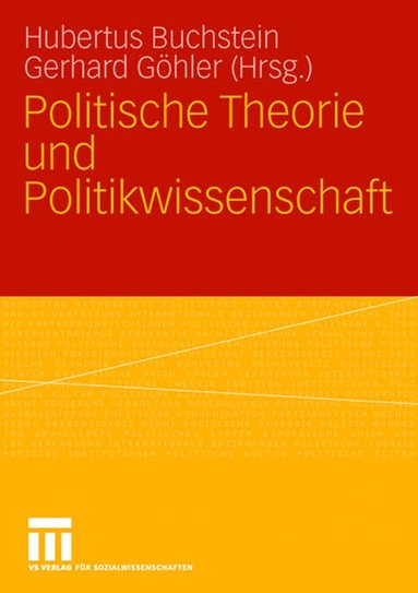 bokomslag Politische Theorie und Politikwissenschaft