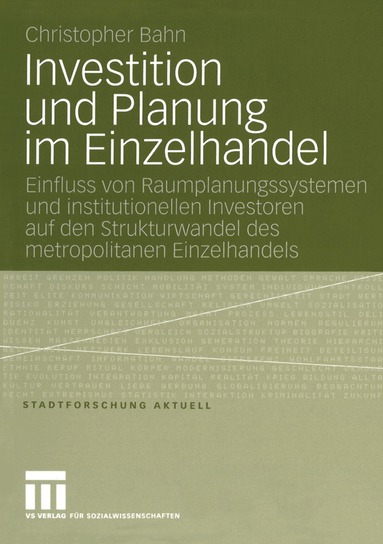 Christopher Bahn - Investition und Planung im Einzelhandel, Häftad
