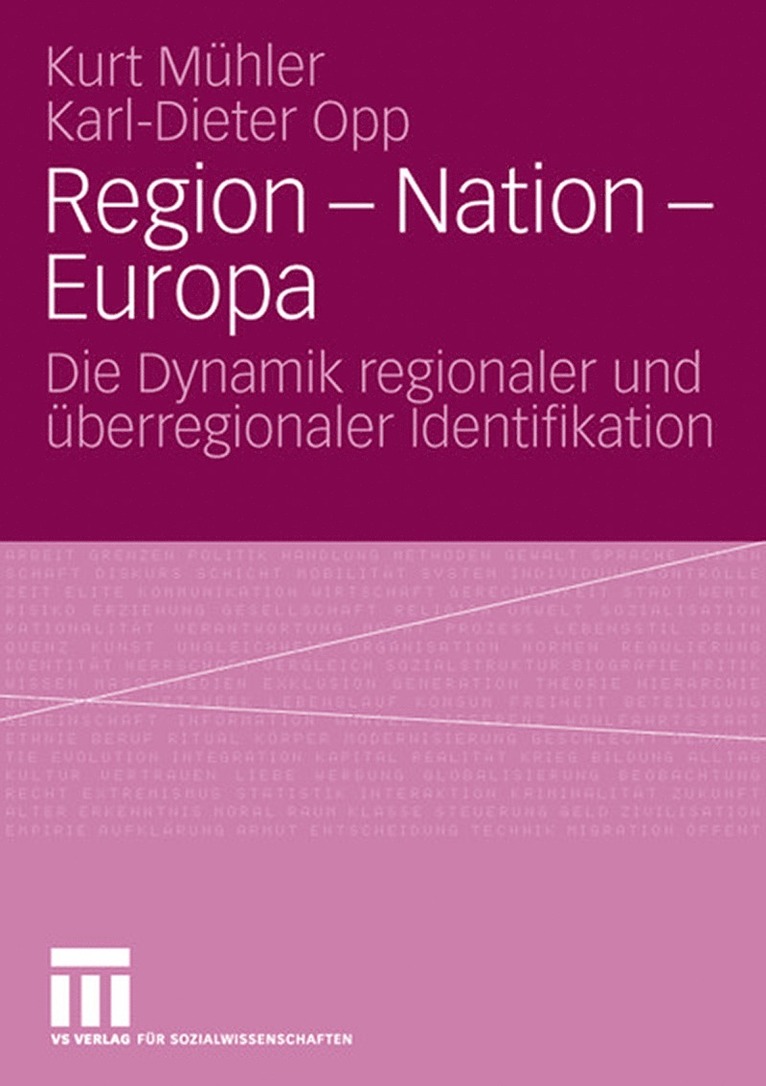 Kurt Mühler, Karl-Dieter Opp - Region - Nation - Europa, Häftad